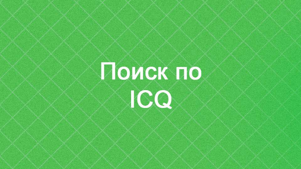 Поиск по ICQ или разведка по Аське